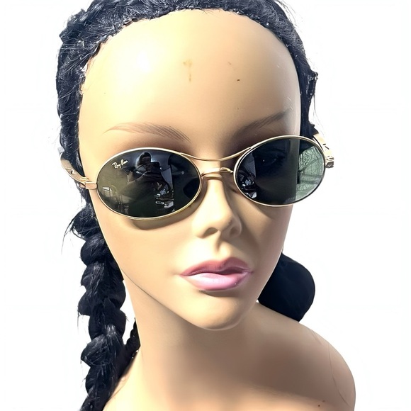Vintage Ray-Ban Orbs Oval W2178 B&L USA Made Sunglasses Gold G-15 Case Paperwork - Picture 3 of 16